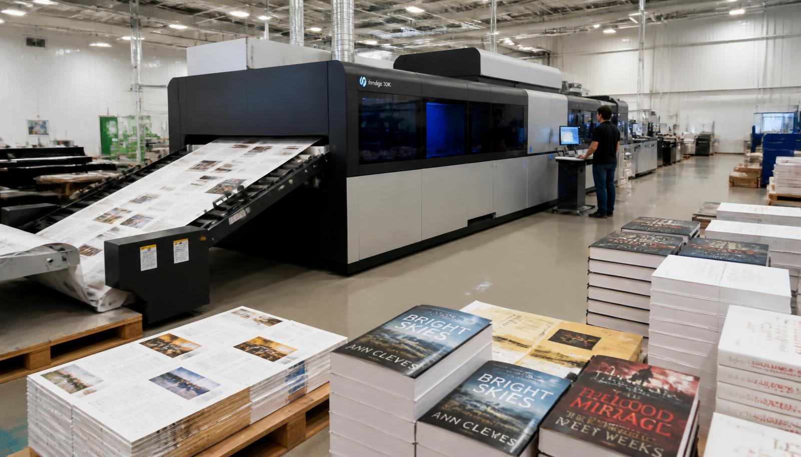 Printed books on shelves at the PrintoutRajan.shop online bookstore in New Delhi