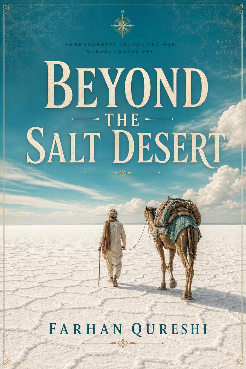 Beyond The Salt Desert novel cover by Farhan Qureshi