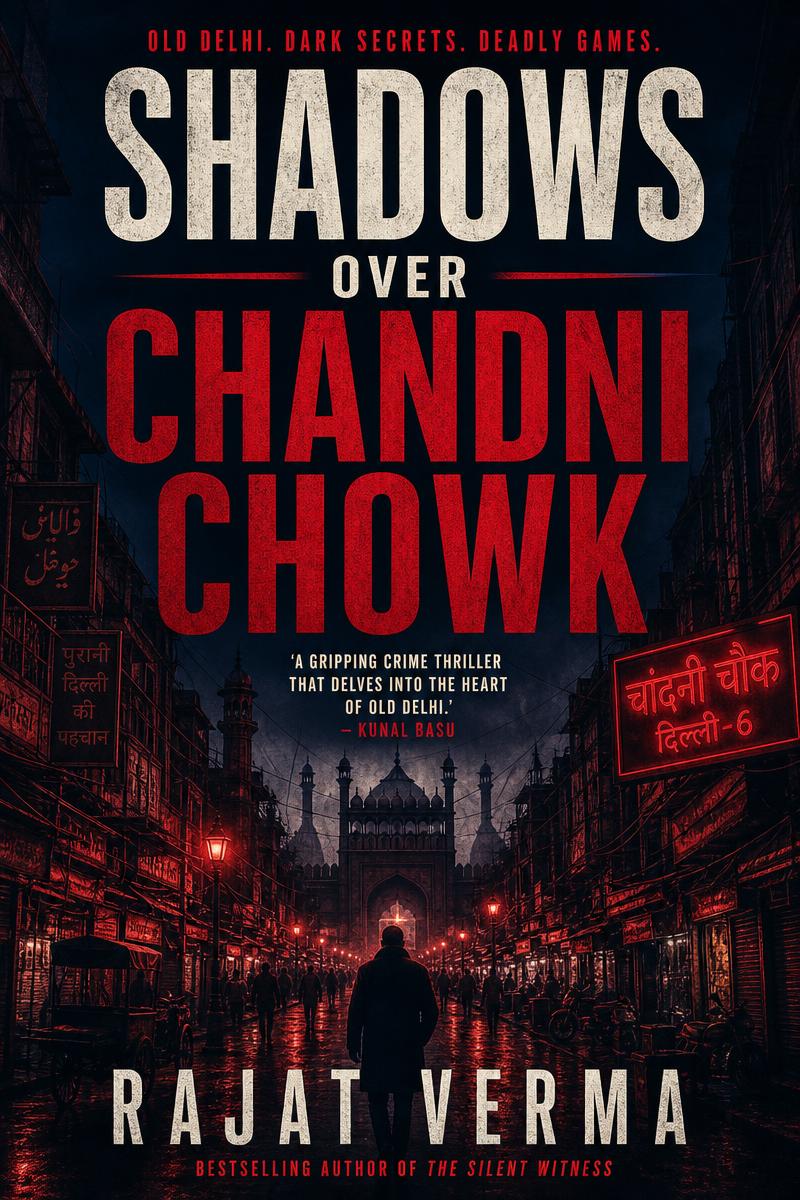 Shadows Over Chandni Chowk novel cover by Rajat Verma