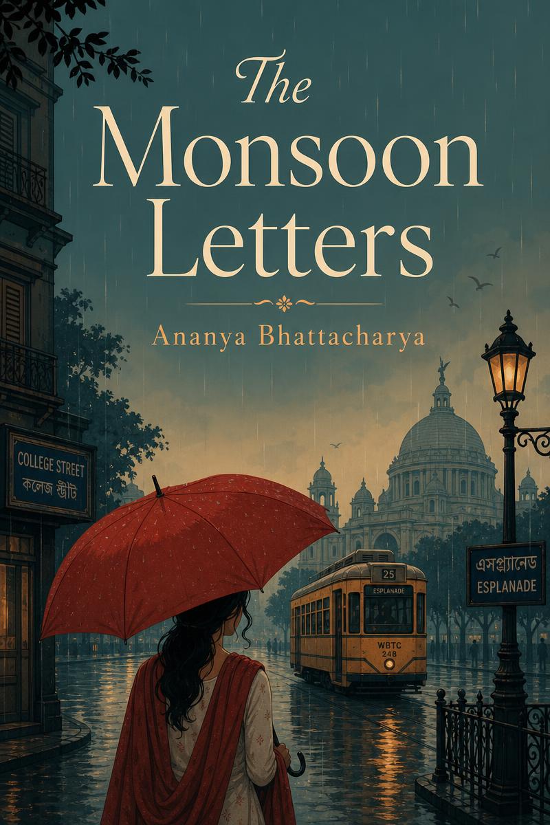 The Monsoon Letters novel cover by Ananya Bhattacharya