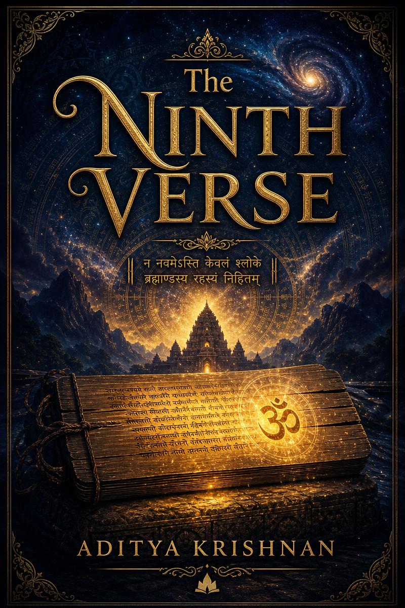The Ninth Verse novel cover by Aditya Krishnan